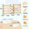 Orekemo Toy Storage Organizer, 59.6" W White 5-Shelf Bookcase/Bookshelf with