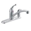 Moen Chateau Chrome One-Handle Low-Arc Kitchen Faucet with Side Sprayer