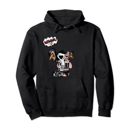 Monkey with Covid Mask and Skeleton Pullover Hoodie