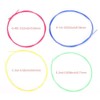 Dilwe Ukulele String Set, 4 Pieces/Set, Colourful Nylon Strings, Replacement