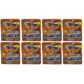 Gillette Fusion Power Refill Razor Blade Cartridges, 8 Ct. (Pack of 4)