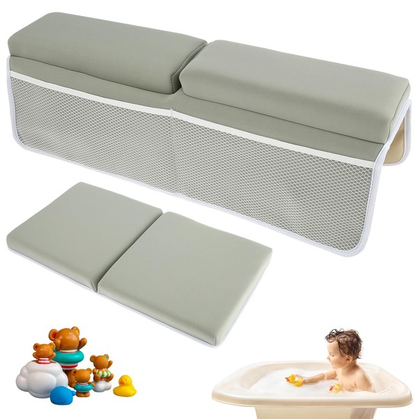 2Pcs Baby Bath Kneeler and Elbow Rest Pad Set, Comfortable