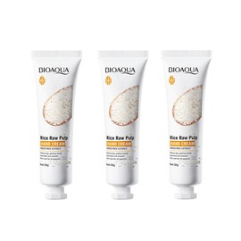 3PCS Rejuvenating Hand Cream Rice Raw Pulp Hydration Hand Cream Moisturizer 30g Ultra Moisturizing Hand Cream For Women Rough Hands