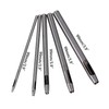 BQLZR Silver 1mm-5mm Heavy Duty Steel Leather Hollow Punch Hole