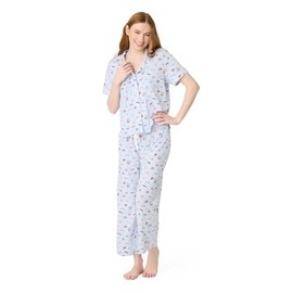 PJ Salvage Women's Whimsy Pj Set, Blue Whisper, XL