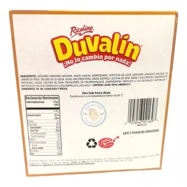 Ricolino  Duvalin 4 Sabores Avellana Vainilla, Fresa Y Cajeta 12 Pzas