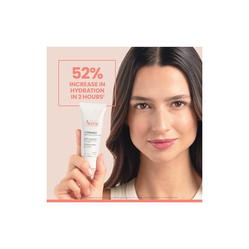 Eau Thermale Avene Hydrance RICH Hydrating Cream, Daily Face Moisturizer,