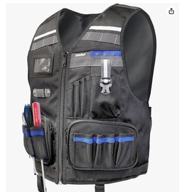 Niche Heavy Duty Tool Vest for Men – Adjustable Work Vest with Tool Pockets, Belt Loops & Reflective Stripes – TL-6202 New Version