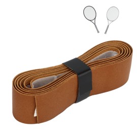 lvifloae Tennis Racket Leather Grip Tape,Grip Tape for Handles,Grip Tape with Sweat Absorption,Replacement for Playground Outdoor Gym (Brown)