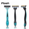 Flash 3 Ultimate Shave Triple Blade Razor Disposable Razors for