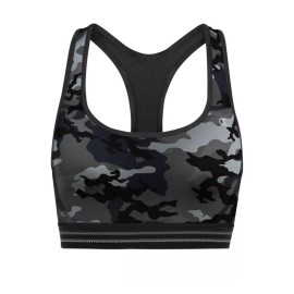 Champion Women's Absolute Workout Sports Bra Bra, Leaf camo Med