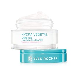 Yves Rocher HYDRA VÉGÉTAL Protective Moisturising Cream SPF 20 Protective Day Cream 1 x Glass Jar 50 ml