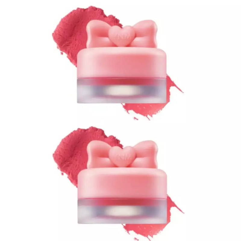 YNM 립앤치크 버터팟 매트 립틴트 01 체리버터 X2개 YNM Lip