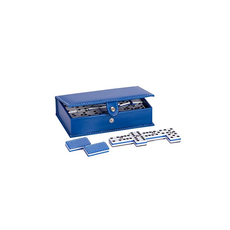 Domino Profesional Rombos Plata Azul