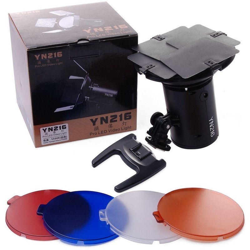 YONGNUO YN216 3200K-5500K LED Video Light Camera Shoot with 4