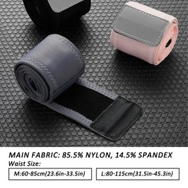 Unisex Running Belt with Water Bottle Women Men Runner Waist Pack Phone Holder Bag for Marathon Jogging Sport Workout Exercise Fitness (Gray, Medium)