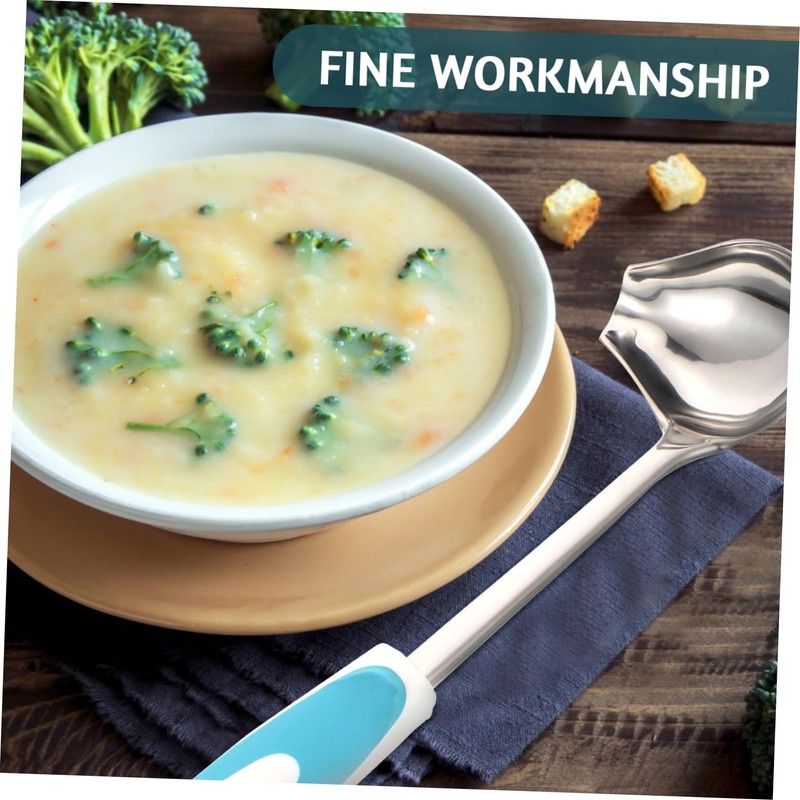 LABRIMP Stainless Steel Gravy Ladle Curve Spout Food Grade Soup