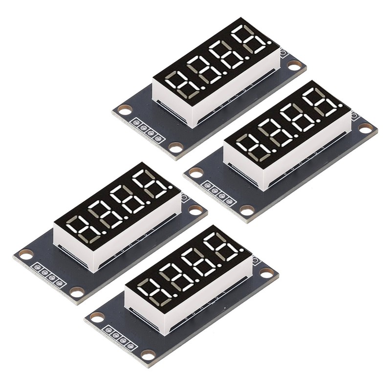4 Sets Digital Tube Display Module LED 4 Digit 7