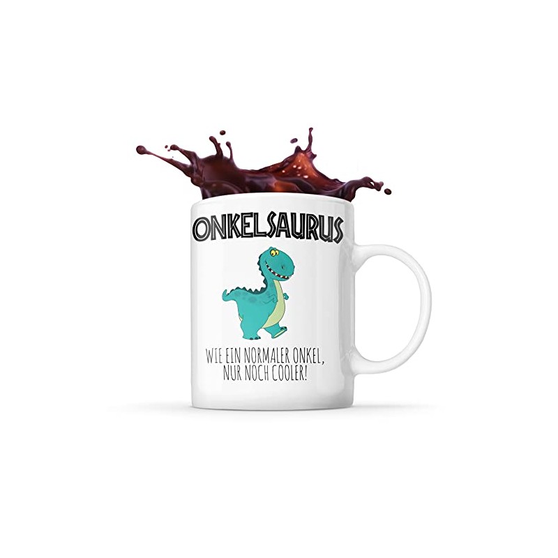 Onkelsaurus Tasse als Geschenk zum Vatertag lustige Geschenkidee Onkel das