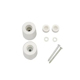 High Logic Rubber Door Stopper 30x25 RC-30 White 2 Pieces