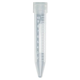 GLOBE SCIENTIFIC 6292 Centrifuge Tube, 10mL, Pp, Pg, Pack of 1000