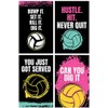 Damdekoli Volleyball Posters - Set of 4 (24 x 36