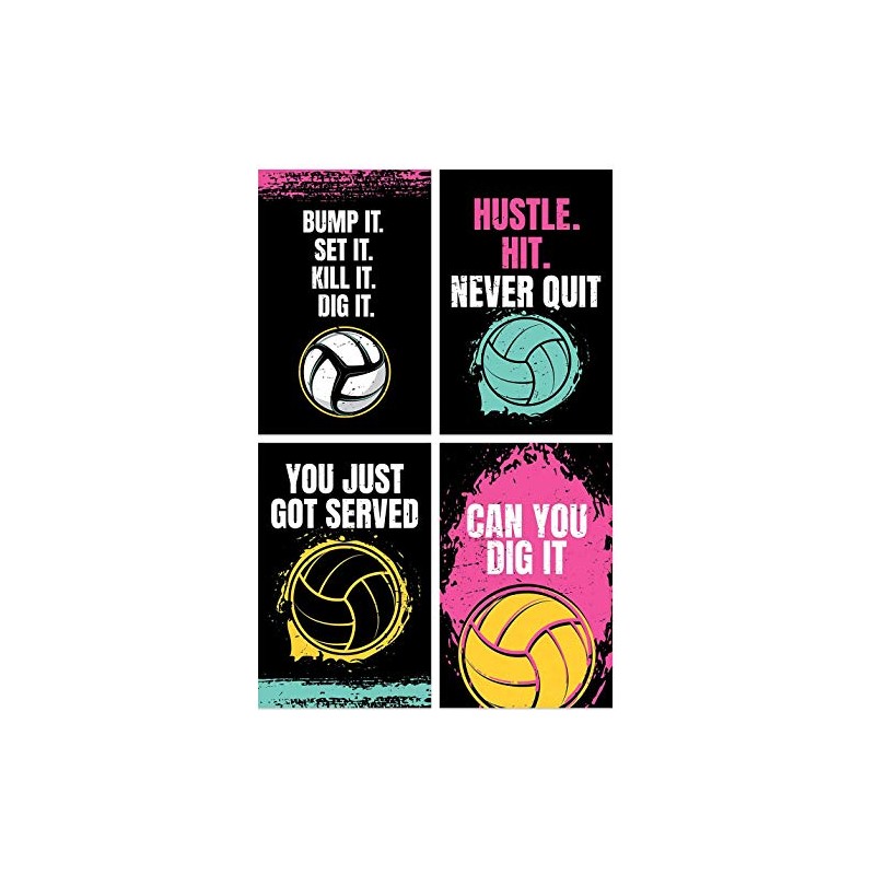 Damdekoli Volleyball Posters - Set of 4 (24 x 36