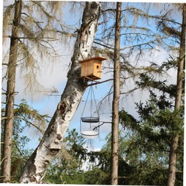 Kisangel Wrought Iron Bird Feeder Hummingbird Feeders Bird Feeders for Outdoors Crow Feeder Hanging Bird Feeder Bird Accessory Hanging Bird Bath Small Bird Feeder Bird Feeder Tray Plastic