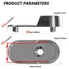 HDbonemu 15mm x 30mm Oval Closet Rod End Supports (Single