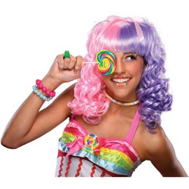 Rubie´s Lollipop Costume Wig Adult: Pink & Purple One Size