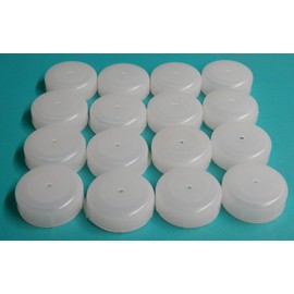 COLIBROX 16 New 1 1/4" Plastic White Wrought Iron Patio Chair Leg Insert Cups Glide Caps