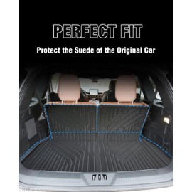 YEBOOCA Cargo Liner Compatible with 2020-2025 2026 Lincoln Aviator Trunk Mat Cargo Mat Back Seat Cover Protector (Backrest Mats+Trunk Mat)