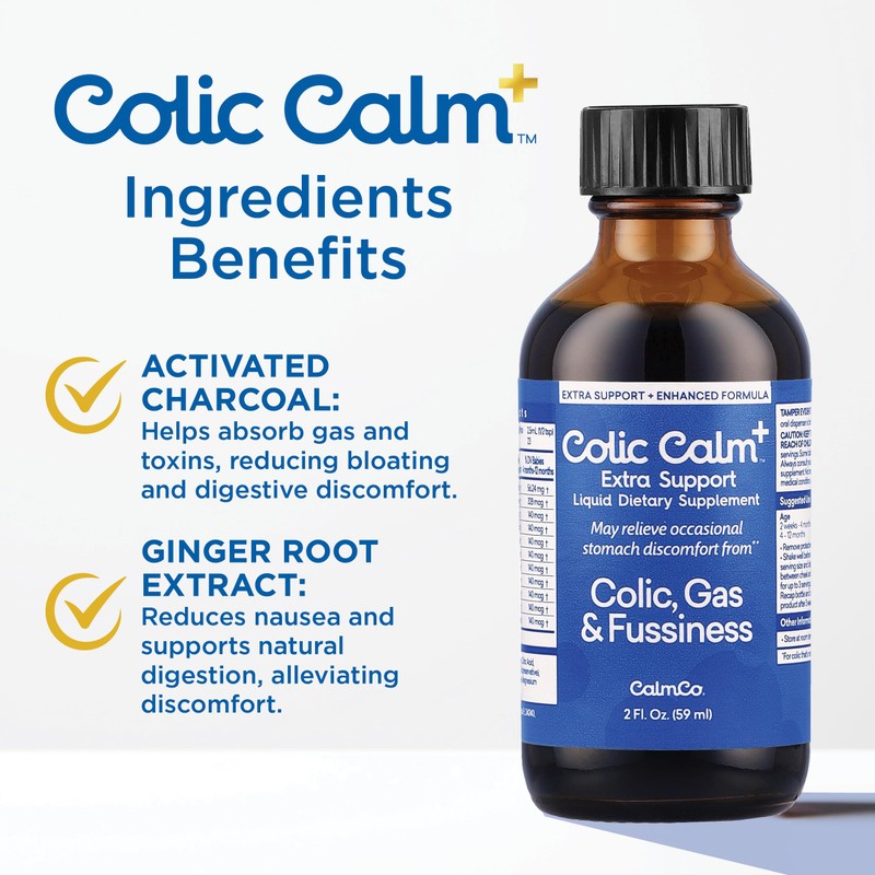 Colic Calm Plus - Alternative Gripe Water with Extra Support,