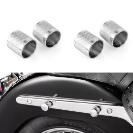 21ST 4pcs Knurling Docking Hardware Covers For Harley Sportster 883 1200 Iron 48 72