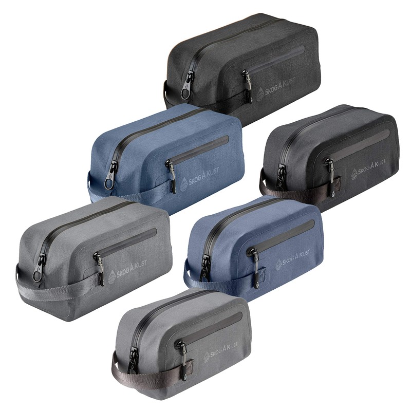 DoppSåk Waterproof & Leak-Proof Travel Toiletry Bag | Large, Black