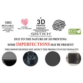 Gestech Ring Doorbell Rain Cover Weather Protection for 1st Generation, 2nd Generation, 2, 3, 3 Plus and 4 No Drilling, No Sticky Pad, No Fuss (Tiled Effect Roof)