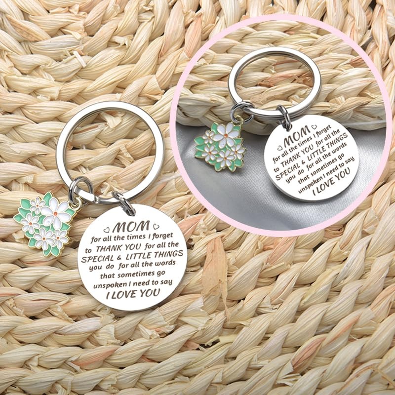 Mom Gifts for Mama Mother Christmas Birthday Keychain Gift for