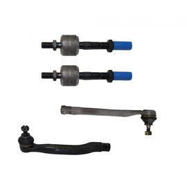 Detroit Axle - Front Driver and Passenger Side Inner & Outer Tie Rod Ends Replacement for 1990-1993 Honda Accord - 4pc Set