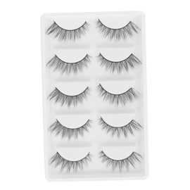 Healeved Thick Natural False Eyelashes Handmade Fiber Long Wide Soft Comfortable for Party Wedding