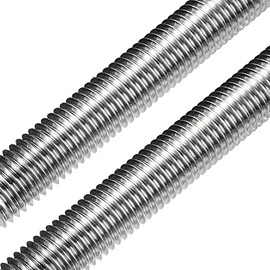 Beduan 304 Stainless Steel Long Threaded Screw, M6-1.0 Thread Pitch, Fully Threaded Rod, Right Hand Threads, 250 mm Length (Pack of 2)