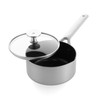 Blue Diamond Cookware Tri-Ply Stainless Steel Ceramic Nonstick, 1.6 QT