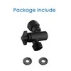 Senhozi Matte Black Shower Arm, Shower Head Elbow Adapter, Shower