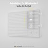 WITFORMS/WINDOW - Adjustable AC air deflector suitable for window air