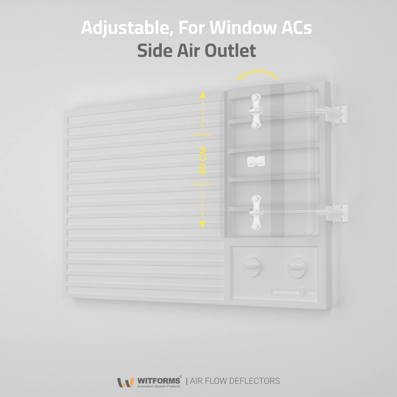 WITFORMS/WINDOW - Adjustable AC air deflector suitable for window air