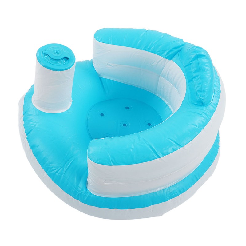 Baby Learning Chair Infant Inflatable Sofa Press Inflatable Baby Bath