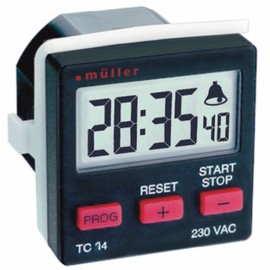 müller TC14.21 230V 50-60Hz, Digitaler Timer für den Schalttafeleinbau
