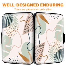 sundee Credit Card Holder Slim Mini RFID Blocking Credit Card Protector Aluminum Business Card Case Metal ID Organizer Wallet with 8 Slots, 03Y, Modern