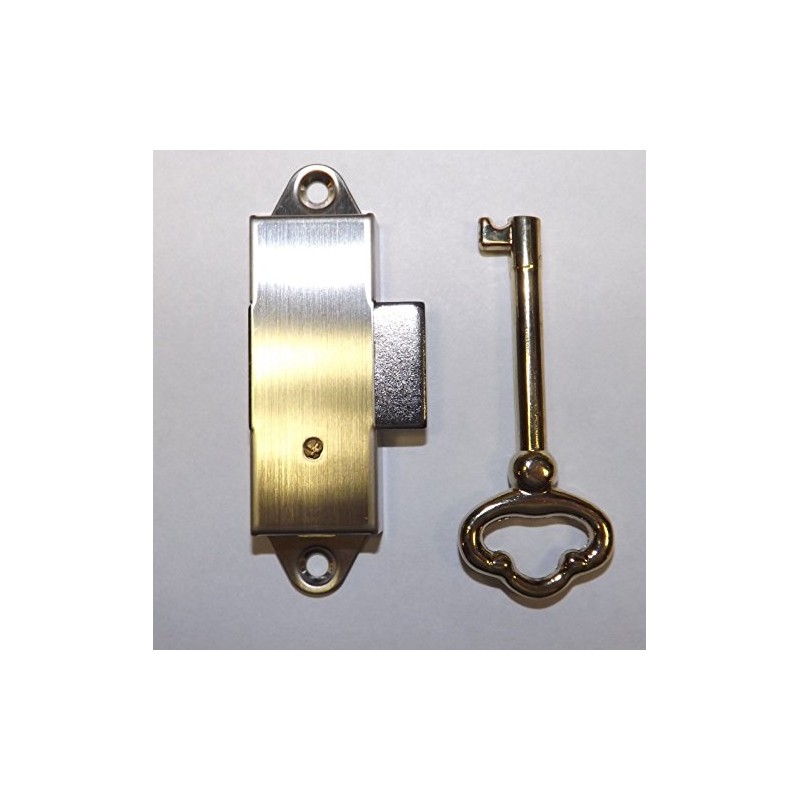 GRANDFATHER CLOCK DOOR LOCK & KEY SET NARROW NEW RIDGEWAY