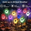 RueXig Halloween Solar Skeleton Hand Lights Outdoor, 10 LED Solar