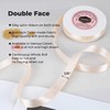 VATIN 16mm Double Faced Polyester Satin Ribbon Cream - 23